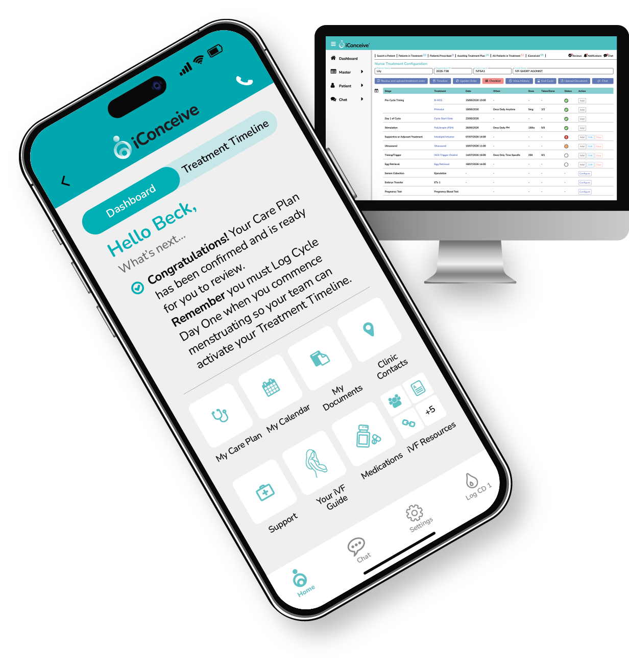 iConceive App Screens