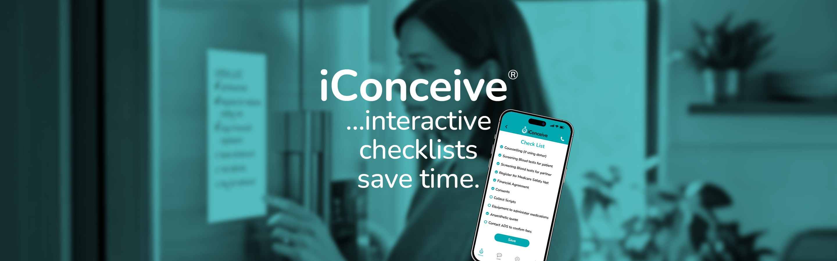 iConceive interactive checklists save IVF clinics time